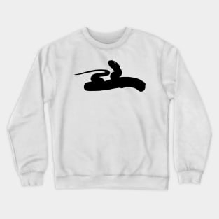 Snake Black Silhouette Pet Animal Cool Style Crewneck Sweatshirt